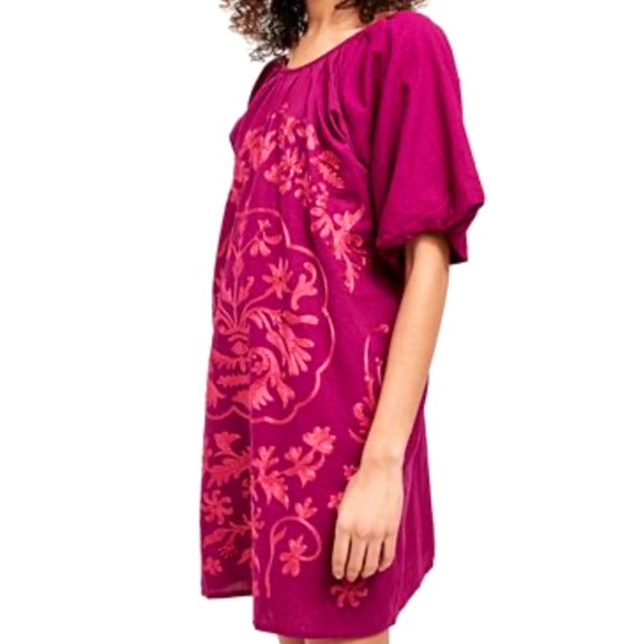 NWT Free People Fiona Dress in Bright Plum. XS - Picture 4 of 8